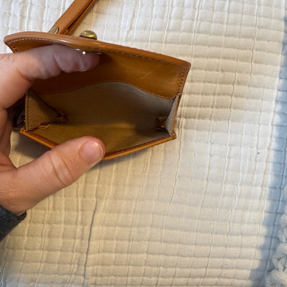 Tan Leather Wristlet Wallet - Picture 2 of 2